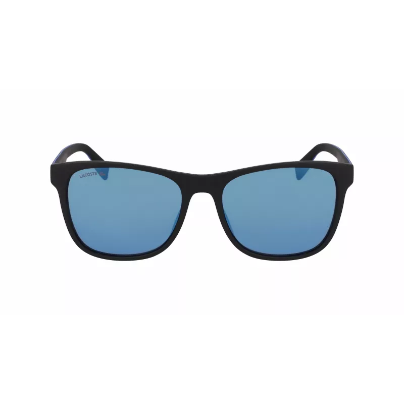 Lacoste vīriešu saulesbrilles L6031S-002 Kvadrātveida melns rāmis pelēkas lēcas 56/18/145 mm
