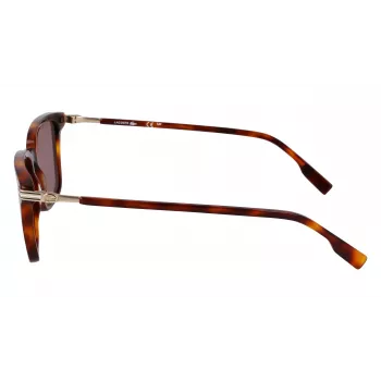 Lacoste vīriešu saulesbrilles L6035S5318214 - Havana acetāta rāmis, brūnas lēcas, 53mm