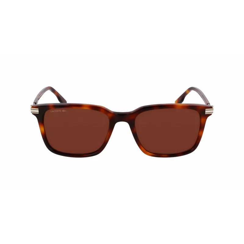 Lacoste vīriešu saulesbrilles L6035S5318214 - Havana acetāta rāmis, brūnas lēcas, 53mm
