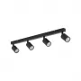 Prožektors Lamp Spot Light Top GU10 4x10W melns