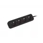 Lanberg Cable Power Strip, 4X French Outlets Quality-Grade Copper, 1.5 m | PS0-04E-0150-BK