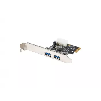 Lanberg PCE-US3-002 Iekšējā USB 3.2 Gen 1 PCI Express karte ar 2 ārējiem portiem un 1 iekšējo savienotāju