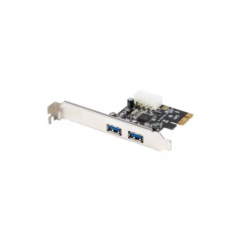 Lanberg PCE-US3-002 Iekšējā USB 3.2 Gen 1 PCI Express karte ar 2 ārējiem portiem un 1 iekšējo savienotāju