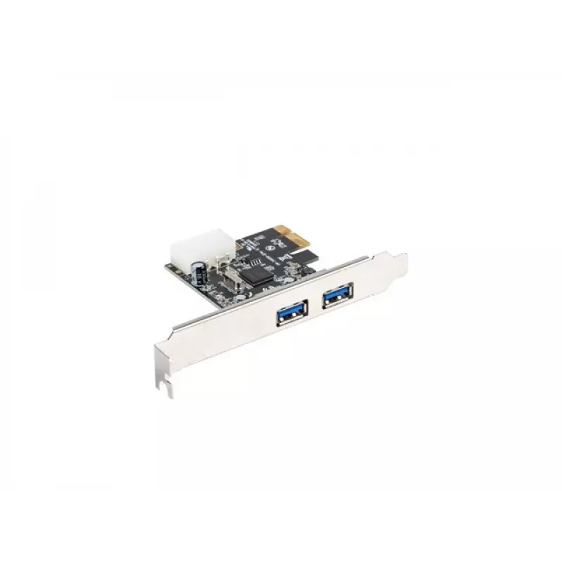 Lanberg PCE-US3-002 Iekšējā USB 3.2 Gen 1 PCI Express karte ar 2 ārējiem portiem un 1 iekšējo savienotāju