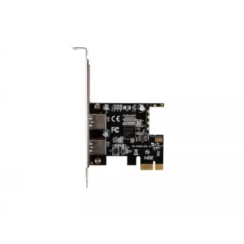 Lanberg PCE-US3-002 Iekšējā USB 3.2 Gen 1 PCI Express karte ar 2 ārējiem portiem un 1 iekšējo savienotāju