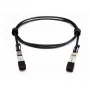 LANVIEW MO-SP10TW1 SFP+ uz SFP+ Direct Attach Copper kabelis, 10GbE, 1m Passive Twinax, melns (saderīgs ar Allied Telesis SP10TW1)