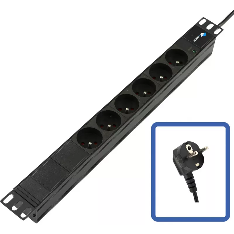 LANVIEW POWER STRIP 19 - 6 WAYS - 1U