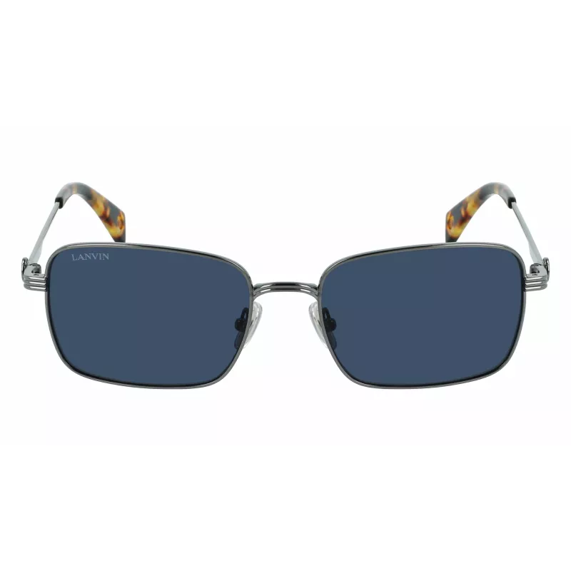 LANVIN LNV104S-050 Unisex saulesbrilles - Melns acetāta rāmis, Pelēkas CR-39 lēcas, 56/18/140 mm