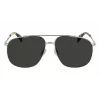 LANVIN LNV110S-045 Vīriešu kvadrātveida saulesbrilles Melnas/Pelēkas 60/14/145 mm