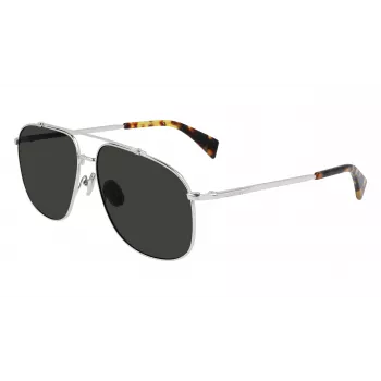 LANVIN LNV110S-045 Vīriešu kvadrātveida saulesbrilles Melnas/Pelēkas 60/14/145 mm