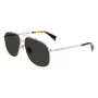LANVIN LNV110S-045 Vīriešu kvadrātveida saulesbrilles Melnas/Pelēkas 60/14/145 mm