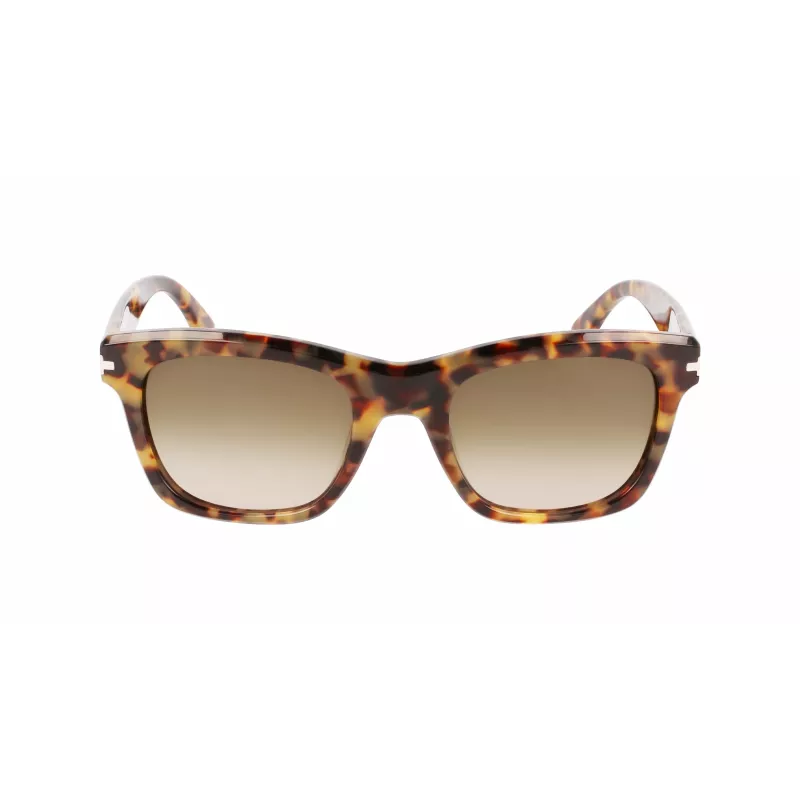 LANVIN LNV620S-213 Vīriešu kvadrātveida acetāta saulesbrilles Havana brūns gradients 52mm