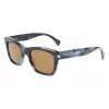 LANVIN LNV620S-425 Vīriešu kvadrātveida acetāta saulesbrilles - Zils rāmis, Pelēkas lēcas, UV400