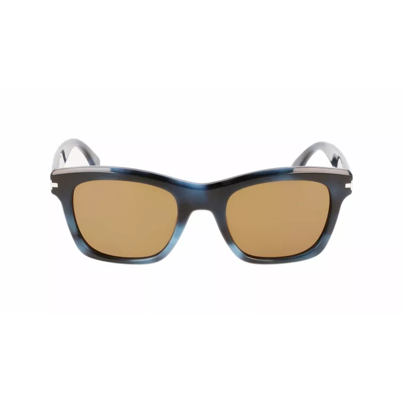 LANVIN LNV620S-425 Vīriešu kvadrātveida acetāta saulesbrilles - Zils rāmis, Pelēkas lēcas, UV400