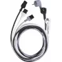 LAPP barošanas kabelis ar Schuko kontaktdakšu uz IEC C13 ligzdu, H05VV-F, 2,5 m, melns, 10 A, 250 V 73222334