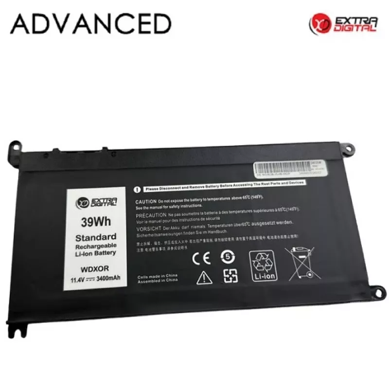 Laptop Battery DELL WDX0R, 3400mAh, Extra Digital Advanced