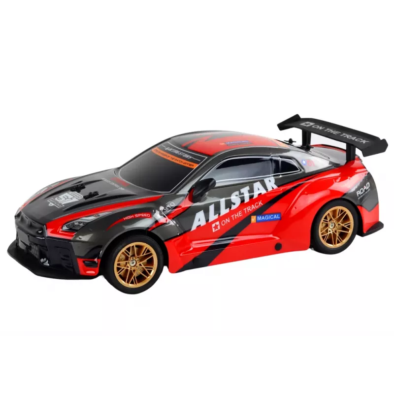 Lielā ar tālvadību vadāmā sporta automašīna 1:10 sarkana Lean Toys