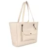 Laura Ashley Sieviešu Krēmkrāsas Stepēta Mākslīgās Ādas Plecu Soma - Relief Q LTD CRM (30x30x10 cm)
