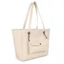 Laura Ashley Sieviešu Krēmkrāsas Stepēta Mākslīgās Ādas Plecu Soma - Relief Q LTD CRM (30x30x10 cm)
