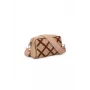 LAURA ASHLEY Sieviešu Lenore stepēta mākslīgās ādas plecu soma, 23x15x9 cm