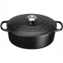 Le Creuset Signature ovāls cepamais trauks 31 cm melns emaljēts čuguns (4.7L)