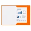 LEAN kartona mape ar elastīgo joslu, lakota, A4, 300 g/m², oranža