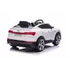 LEAN CARS Audi E-Tron elektriskā braucamā mašīna bērniem, balta QLS-6688 ar LED gaismām un MP3 atskaņotāju