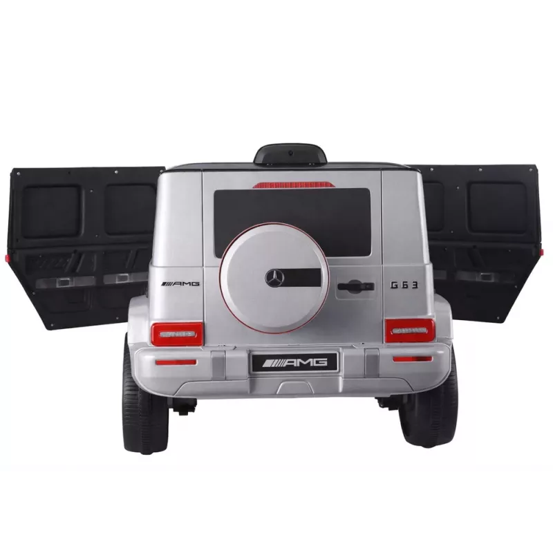 LEAN CARS Battery Operated Car Mercedes G63 S306-1 Silver