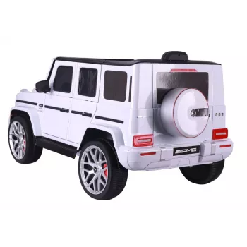 LEAN CARS Baterijas darbināma automašīna Mercedes G63 S306-1 Balta