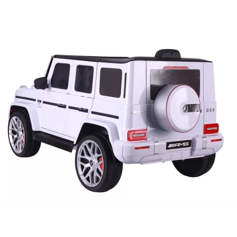 LEAN CARS Baterijas darbināma automašīna Mercedes G63 S306-1 Balta