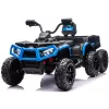 LEAN CARS Ar akumulatoru darbināms kvadracikls ATV 6 riteņi ar piekabi JC606 24V 4x4 Zils