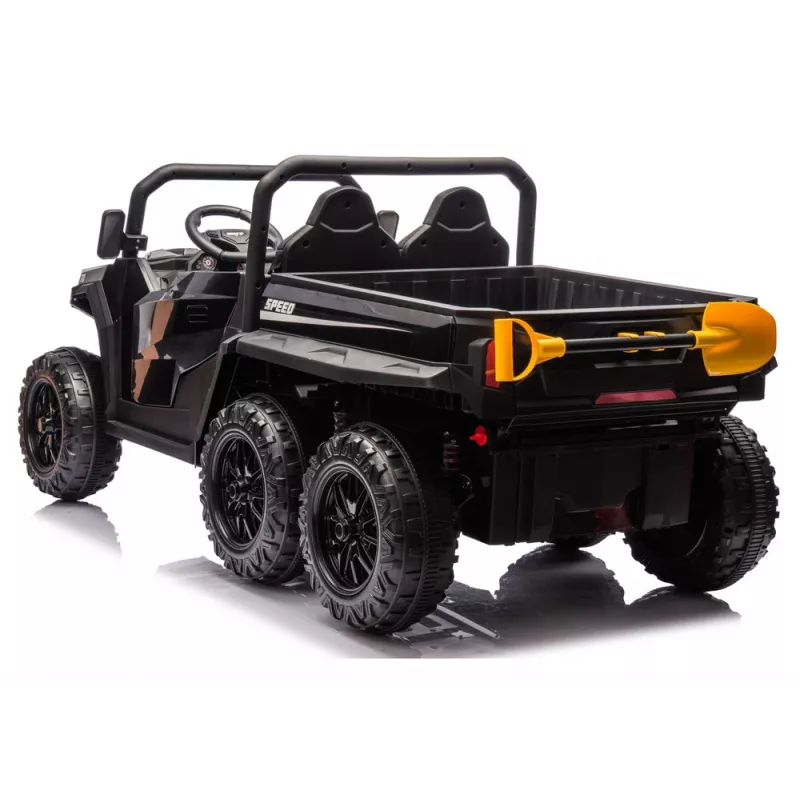 LEAN CARS Battery Operated Vehicle 6 Wheels XB-1038A 4x4 24V Black