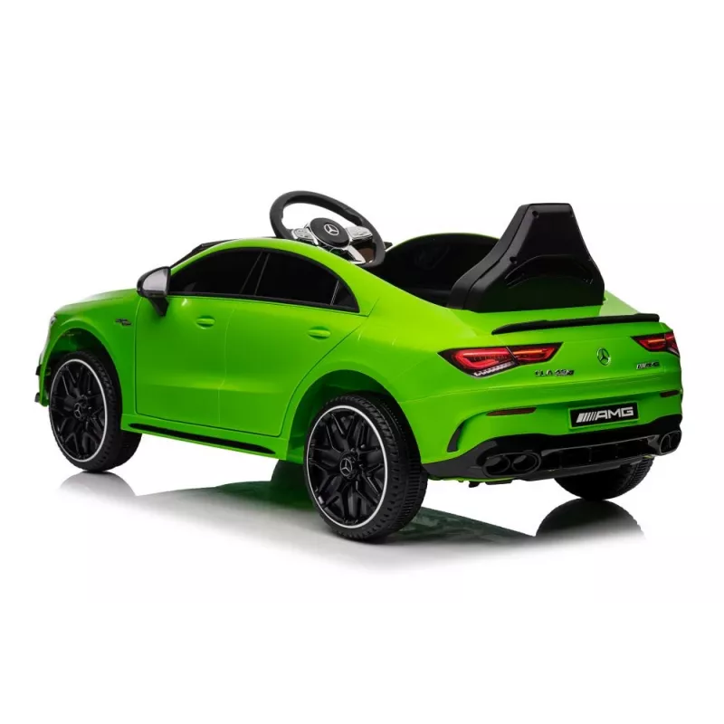 LEAN CARS Battery-Powered Car Mercedes CLA 45s AMG Green 4x4