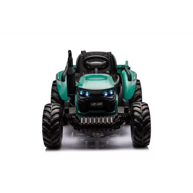 LEAN CARS ar akumulatoru darbināms braucamais traktors HC-306 tumši zaļš 24V