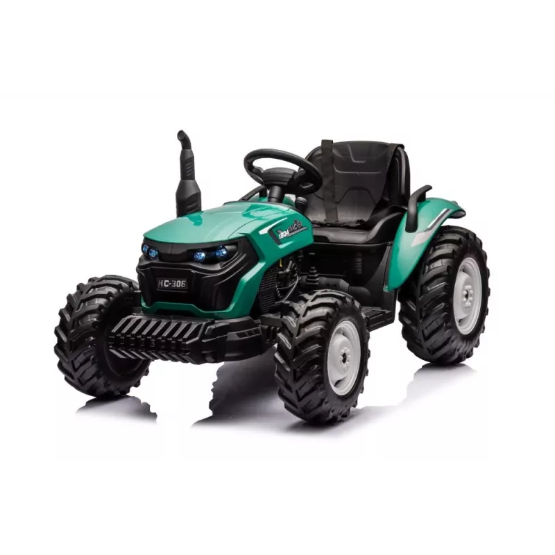 LEAN CARS ar akumulatoru darbināms braucamais traktors HC-306 tumši zaļš 24V