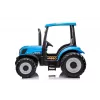 LEAN CARS Battery Tractor A011 24V zils – braucamā rotaļlieta ar 2x200W motoriem, tālvadību, LED gaismām, Bluetooth