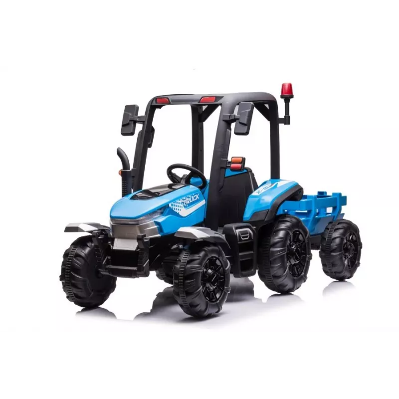 LEAN CARS Battery Tractor BLT-206 zils 12V braucamais traktors ar piekabi un tālvadību