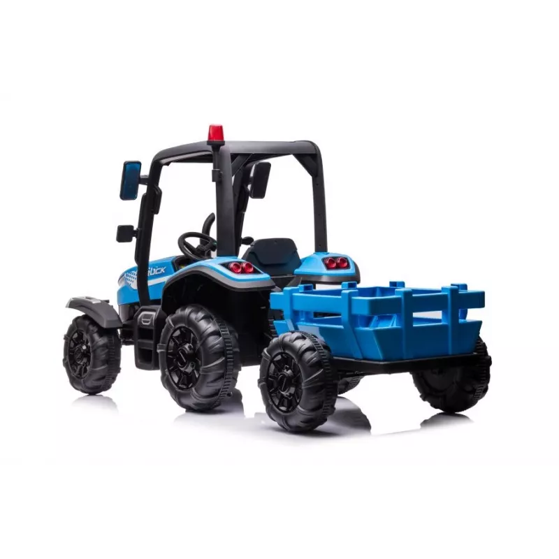 LEAN CARS Battery Tractor BLT-206 zils 12V braucamais traktors ar piekabi un tālvadību