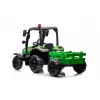 LEAN CARS akumulatora traktors BLT-206 zaļš ar noņemamu piekabi, 12V braucamais bērniem 3-8 gadi, 2x45W, EVA riteņi, tālvadība