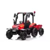 LEAN CARS akumulatora traktors BLT-206 sarkans, 12V 7Ah, 2x35W, bērnu braucamais ar tālvadību un piekabi
