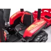 LEAN CARS akumulatora traktors BLT-206 sarkans, 12V 7Ah, 2x35W, bērnu braucamais ar tālvadību un piekabi