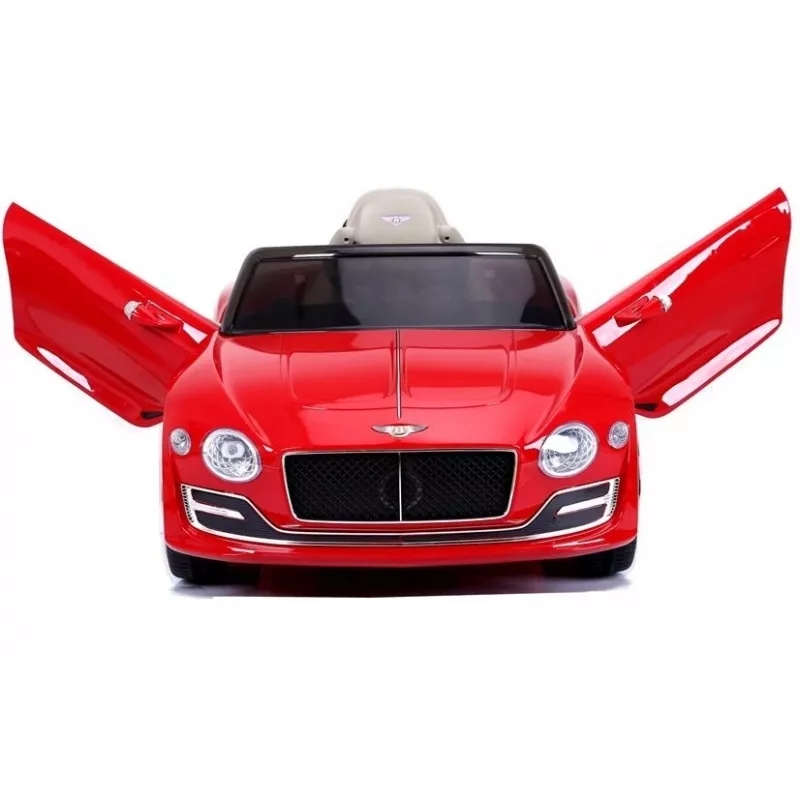 LEAN CARS Bentley Continental GT 12V elektriskā braucamā mašīna - sarkana krāsota