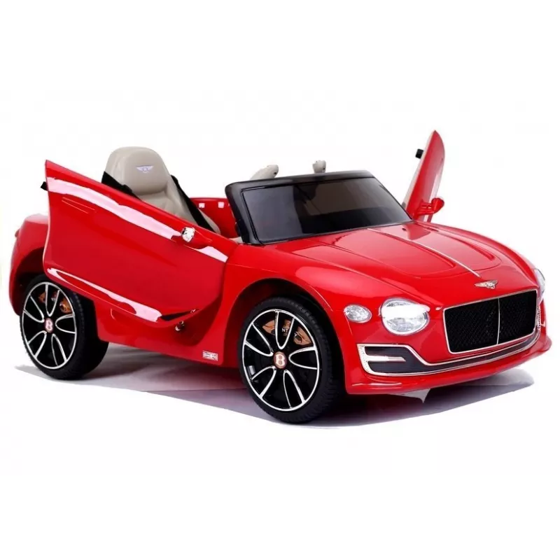 LEAN CARS Bentley Continental GT 12V elektriskā braucamā mašīna - sarkana krāsota