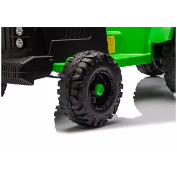 LEAN CARS CH9959B Ar Bateriju Darbināms Traktors ar Piekabi Gaiši Zaļš 24V