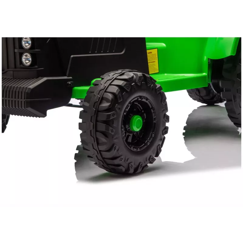 LEAN CARS CH9959B Ar Bateriju Darbināms Traktors ar Piekabi Gaiši Zaļš 24V