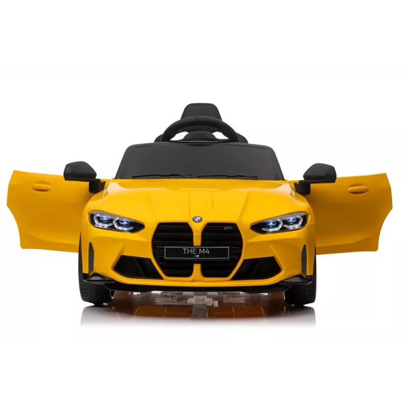 LEAN CARS Elektriskā braucamā mašīna BMW M4 Dzeltena