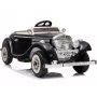 LEAN CARS Elektriskā braucamā mašīna Mercedes 540K Classic Premium LED gaismas MP3 Melna