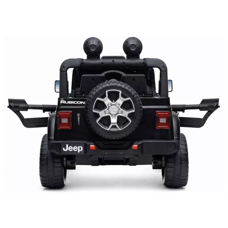 LEAN CARS Electric Ride On Jeep Rubicon 4x4 Black