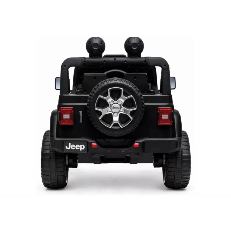 LEAN CARS Electric Ride On Jeep Rubicon 4x4 Black