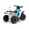 LEAN CARS Electric Ride-On Police Quad GTS1188-A White LED Lights Music Storage